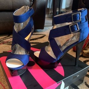 💙🔥Michael Antonio Emelie Platform Heels 🔥💙